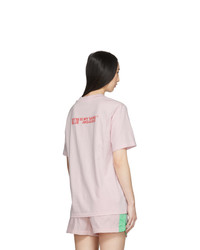Sjyp Pink Logo T Shirt