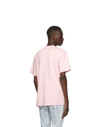 DOUBLE RAINBOUU Pink Logo T Shirt
