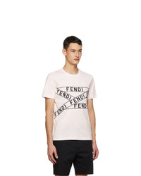 Fendi Pink Logo T Shirt