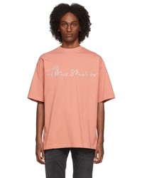 Acne Studios Pink Logo T Shirt