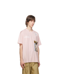 Burberry Pink Love Statues T Shirt