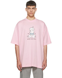 Vetements Pink My Milkshake T Shirt