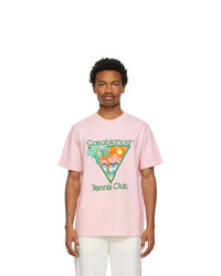 Casablanca Pink Tennis Club T Shirt