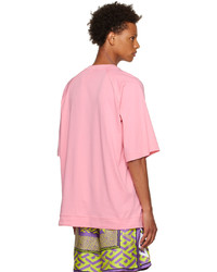 VERSACE JEANS COUTURE Pink Varsity T Shirt