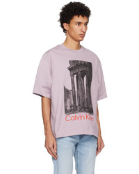 Calvin Klein Purple Ruins Collage T Shirt
