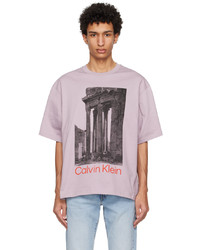 Calvin Klein Purple Ruins Collage T Shirt