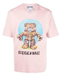 Moschino Robot Teddy Organic Cotton T Shirt