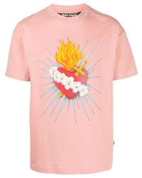 Palm Angels Sacred Heart Print T Shirt