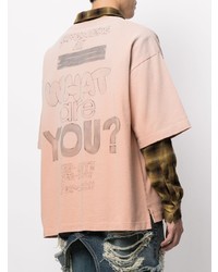 Maison Mihara Yasuhiro Slogan Print Gradient Effect T Shirt