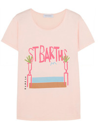 Solid And Striped Donald Robertson St Barths Printed Cotton T Shirt