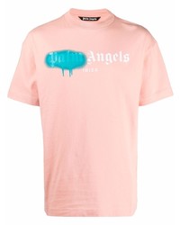 Palm Angels Spray Paint Logo T Shirt