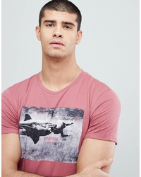 Tom Tailor T Shirt With Shark Chest Print