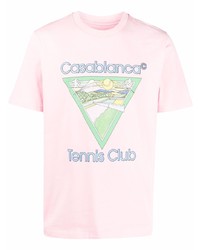 Casablanca Tennis Club Organic Cotton T Shirt