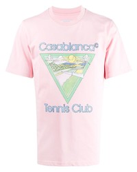 Casablanca Tennis Club Organic Cotton T Shirt