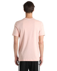 adidas Trefoil Printed Cotton Jersey T Shirt