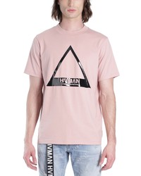HVMAN Triangle Cotton Logo Graphic Tee In Dusty Pink At Nordstrom