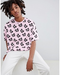 ASOS DESIGN Wu Tang Oversized T Shirt With All Over Print