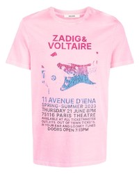 Zadig & Voltaire Zadigvoltaire Logo Print Cotton T Shirt