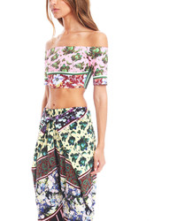 Clover Canyon Floral Collage Crop Top