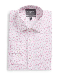 Bonobos Slim Fit Stretch Flamingo Print Dress Shirt