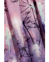 Mary Katrantzou Disney Printed Silk Organza Gown Baby Pink