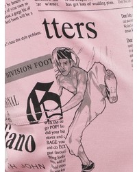 John Galliano Vintage Newspaper Print Bootcut Trousers