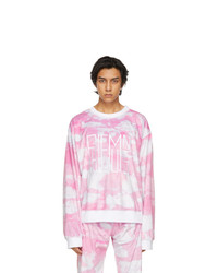 Pink Print Fleece Sweatshirt
