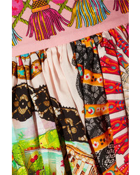 Dolce & Gabbana Printed Cotton Midi Skirt