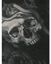 Alexander McQueen Crowned Skull Print Cotton Hoodie