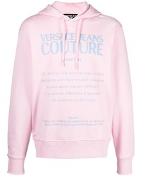 VERSACE JEANS COUTURE Logo Print Stretch Cotton Hoodie