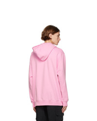 Moschino Pink Double Question Mark Hoodie