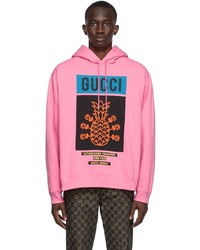 Gucci Pink Musixmatch Edition 22705 Pineapple Hoodie