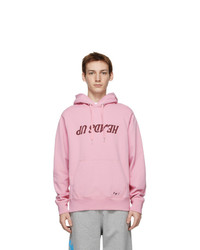 Helmut Lang Pink Saintwoods Edition Heads Up Hoodie
