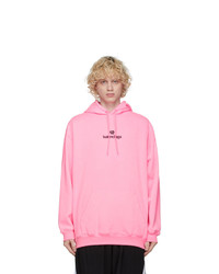 Balenciaga Pink Sponsor Hoodie