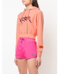 Heron Preston Printed Crop Hoodie