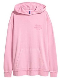 H&M Printed Hooded Sweatshirt