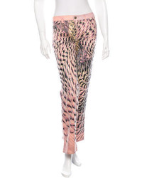 Roberto Cavalli Printed Cropped Jeans