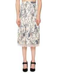 Willow & Clay Print Pleated Skirt