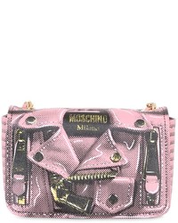 Pink Print Leather Bag