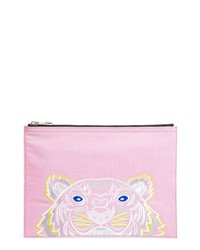 Kenzo Kanvas Tiger Embroidered A4 Pouch