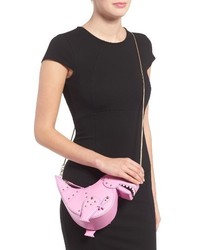 Kate Spade New York Whimsies T Rex Leather Crossbody Bag Pink