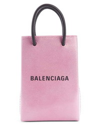 Balenciaga Shopping Leather Phone Shoulder Bag