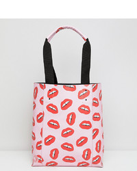 Mi-pac Mi Pac X Tatty Devine Pink Lips Print Shopper Bag Bag Multi