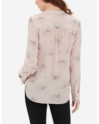 The Limited Printed Wrap Look Blouse