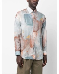 Costumein Abstract Print Long Sleeve Shirt