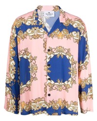 Waxman Brothers Baroque Print Button Up Shirt