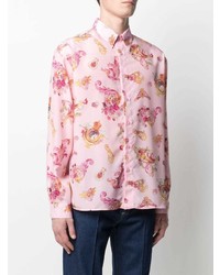 VERSACE JEANS COUTURE Baroque Print Long Sleeved Shirt