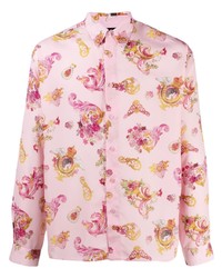 VERSACE JEANS COUTURE Baroque Print Long Sleeved Shirt