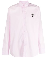 Karl Lagerfeld Logo Print Cotton Shirt