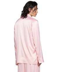 LU'U DAN Pink Oversized 80s Shirt